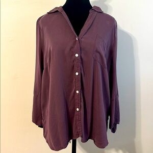 j.jill Purple Suede Blouse